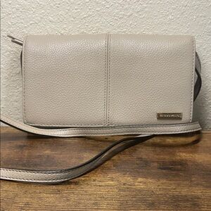 Tignanello Pebbled Leather Wallet Small Crossbody Bag